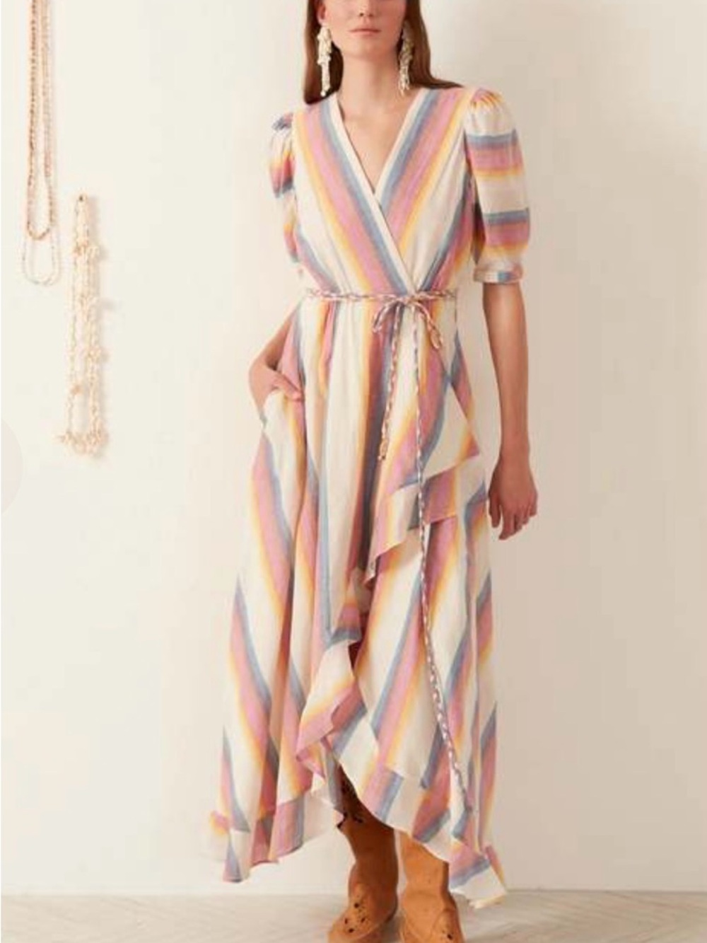 Alix of Bohimia Wrap Maxi Dress - Multicolor